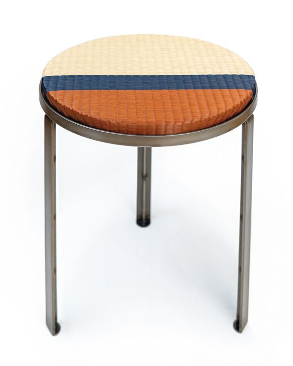 Tabouret Tatami MOKO | Igusa Mix / Acier