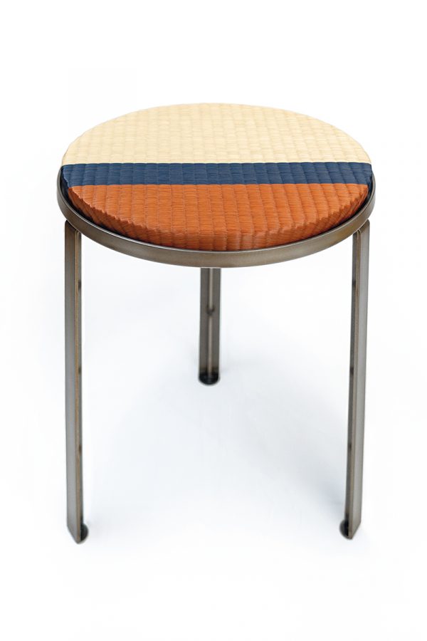 Tabouret Tatami MOKO | Igusa Mix / Acier